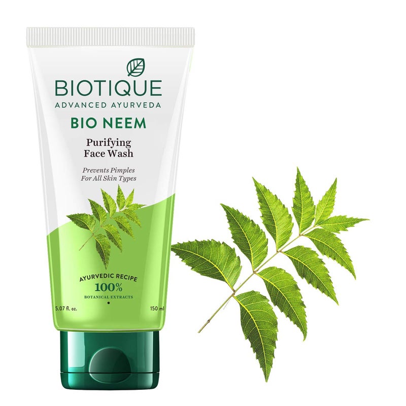Biotique Bio Neem Purifying Face Wash for All Skin Types 150ml Biotique Bio Honey Gel Face Wash for All Skin Types 100ml - Image 4