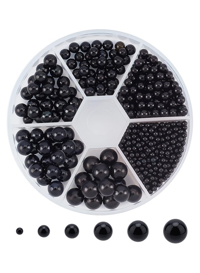 خرز لؤلؤ أكريليك صناعي مستدير من BH Panda Hole Elite بدون حفر/غير مثقوب حوالي 1113 قطعة 6 أحجام لملء المزهريات وحفلات الزفاف والحفلات والديكور المنزلي (2.5/4/5/6/7/8 مم)  - Image 2