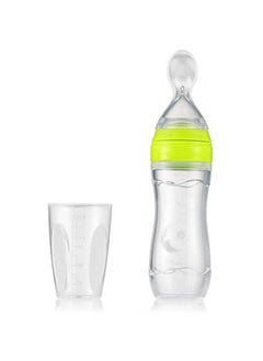 Safe-O-Kid 2 Easy Squeezy Silicone Food Feeder Feeder Spoon (Soft Tip) Bottle Green 90Ml Pack Of 2  - Image 5