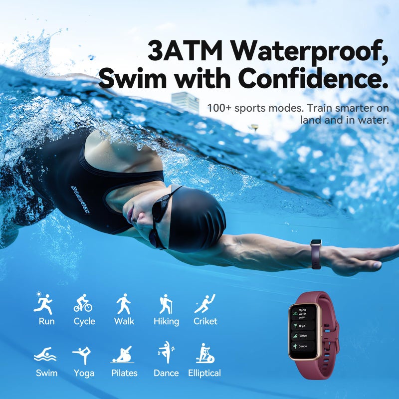Enfit Fitness Trackers,Smart Watch with 1.47" Color Screen,100+Sport Modes Fitness Watch with Heart Rate Sleep Monitor, Pedometer Step Counter Watch, 3TAM Waterproof Activity Trackers for Women Men,PL - Image 3