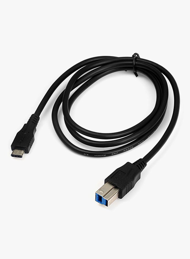 NIBEMINENT USB 3.1 USB-C Male To USB-B Data Cable Black - Image 3