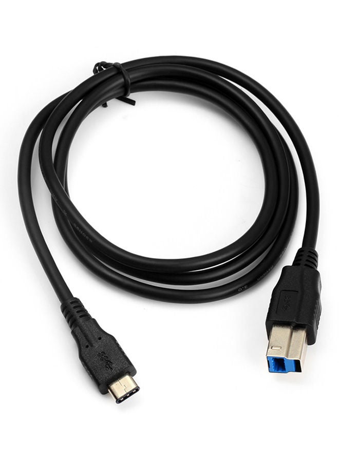 NIBEMINENT USB 3.1 USB-C Male To USB-B Data Cable Black - Image 4