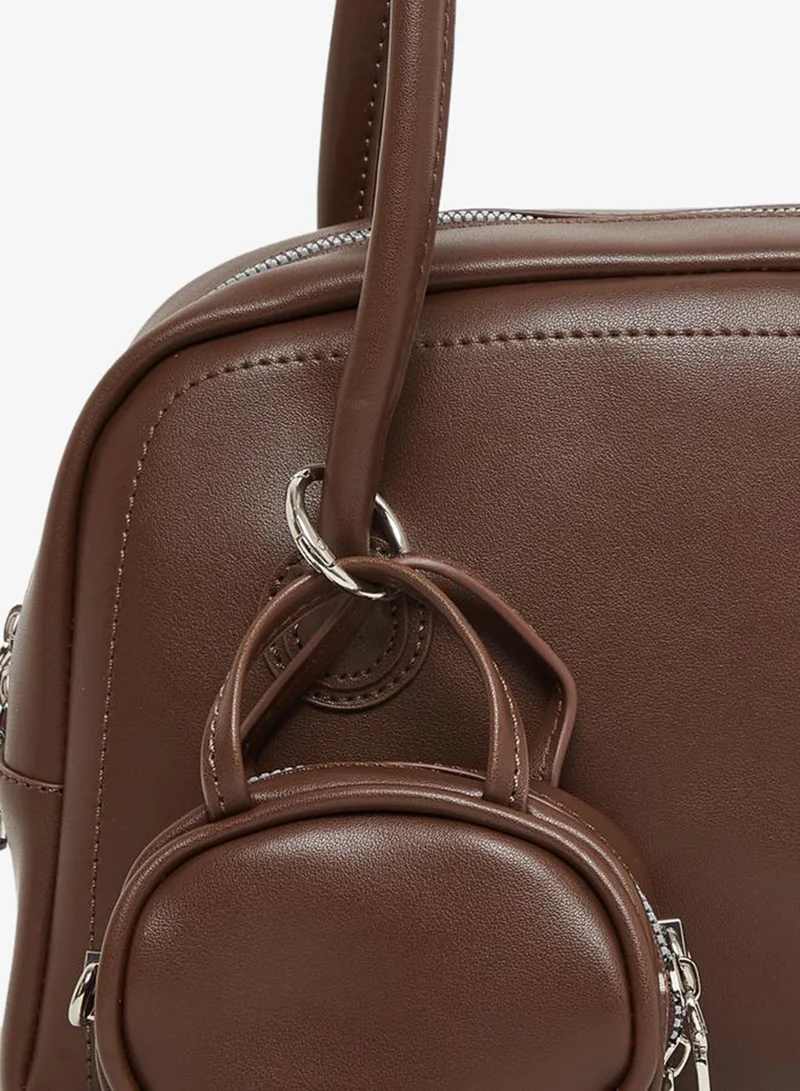 Styli  Styli Brown Long Strap Shoulder Bag with Mini Purse for Women | Best Price UAE