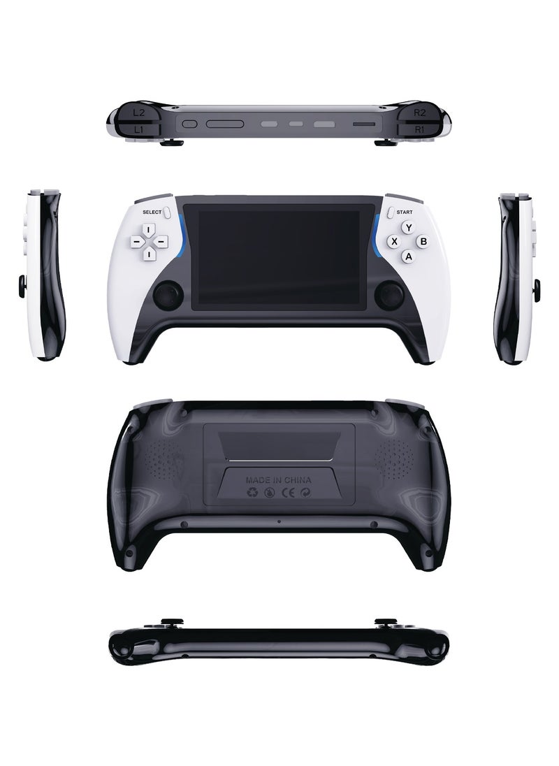 porodo - 4.3" Handheld Game Console 8GB / 7 Emulators & 50000+ Games / E-Book Reading / HDMI Video Output - Black and White - Image 1