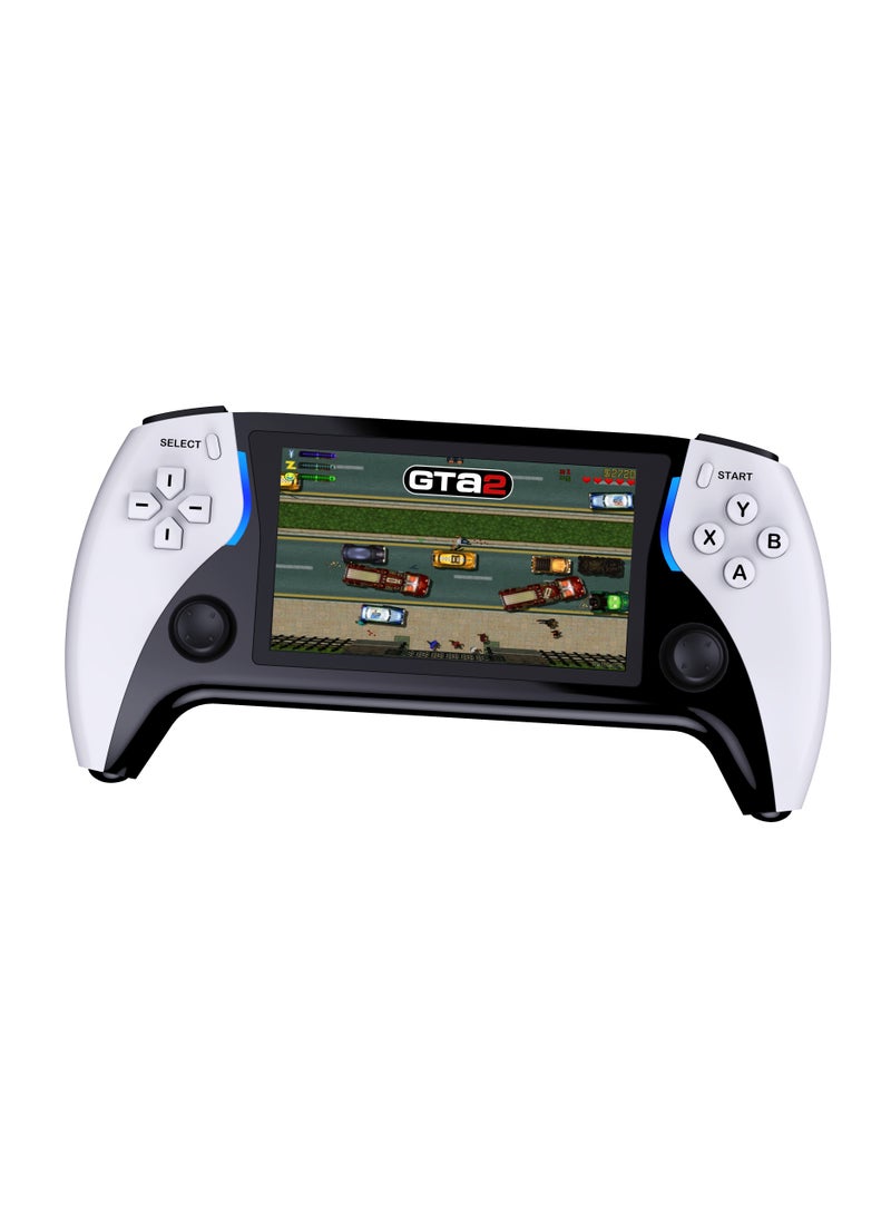 porodo - 4.3" Handheld Game Console 8GB / 7 Emulators & 50000+ Games / E-Book Reading / HDMI Video Output - Black and White - Image 1
