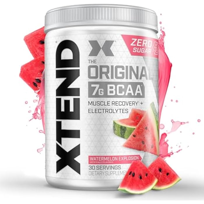 Xtend Original BCAA Powder 7g BCAA and 2.5g L-Glutamine, Sugar Free Post Workout Muscle Recovery Drink with Amino Acids for Men & Women, 30 Servings - Image 1