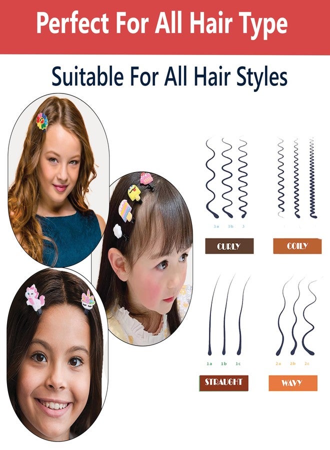 TEMPERIA (1 Pack - 10 Clips) Hair Clips for Girl Kids - Girls Gift Items for Birthday - Cute Hair Clips & Pins Set for Baby & Small Girls - Girl Hair Accessories (Random Colors & Designs) (MN01) - Image 5