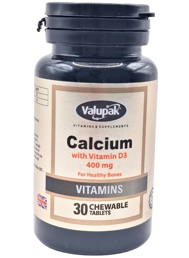 Valupak Calcium With Vitamin D Tablets 30"S