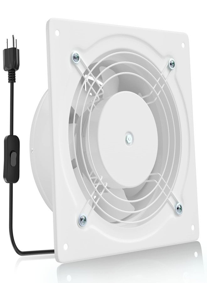 HG Power 6 Inch Exhaust Fan, 308CFM Wall Exhaust Fan for Kitchen, Metal Extractor Fan for Attic, Garage, Window Ventilation, HVAC System - Image 1