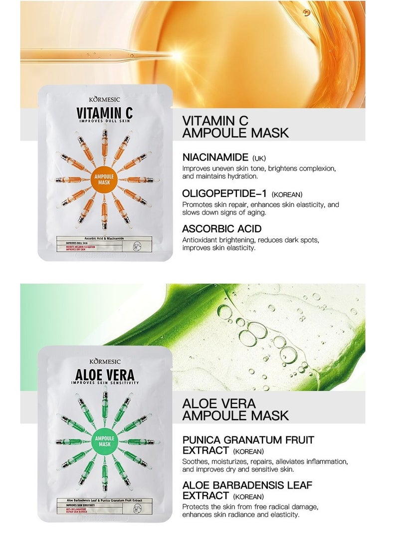 Kormesic قناع أمبول فيتامين ج 25 مل-5 حزم-مشرق وتنشيط - Image 2