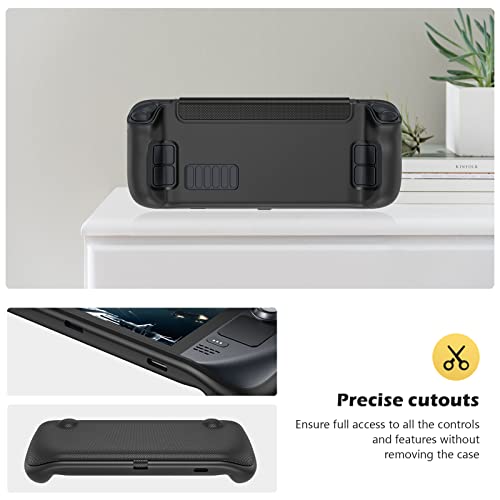 ProCase Upgraded Flip Case for Steam Deck OLED/LCD (2023&2021) with Front Cover, Protective Case with Magnetically Detachable Front Shell Cover for Steam Deck Console & Accessories -Black - Image 5