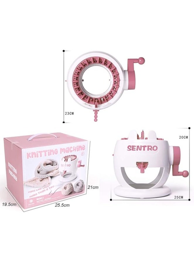 Sentro Knitting machine, children's knitting machine set round loom, rabbit shape smart loom, hat socks scarf loom, toy girl handicraft knitting kit  - Image 5