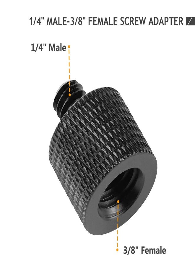 Frgyee 4 Pcs Camera Screw Adapter Thread 1/4" Male to 3/8" Female and 3/8" Male to 1/4" Female Adapter Set for Camera Monitor, Tripod, Mount Avatar - Image 3