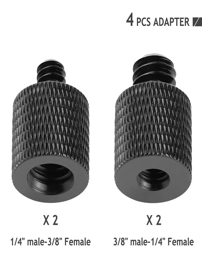 Frgyee 4 Pcs Camera Screw Adapter Thread 1/4" Male to 3/8" Female and 3/8" Male to 1/4" Female Adapter Set for Camera Monitor, Tripod, Mount Avatar - Image 2