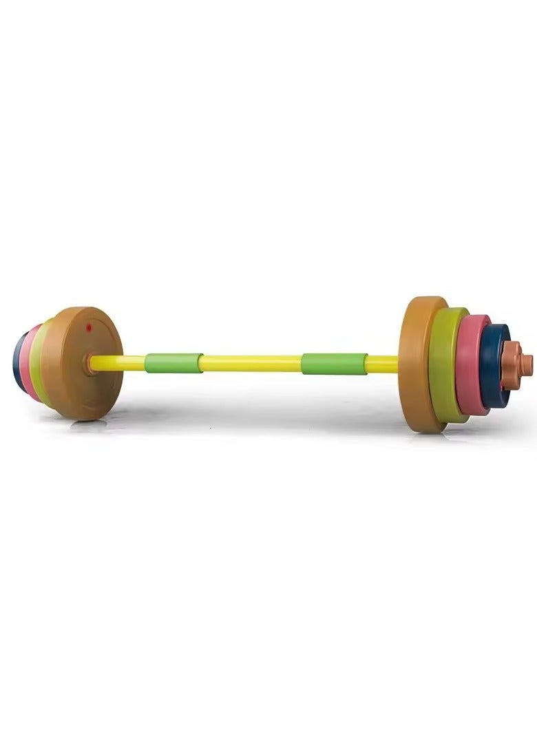 Toy Box Plastic Adjustable Water Dumbbell Barbell Set Kids - Image 1