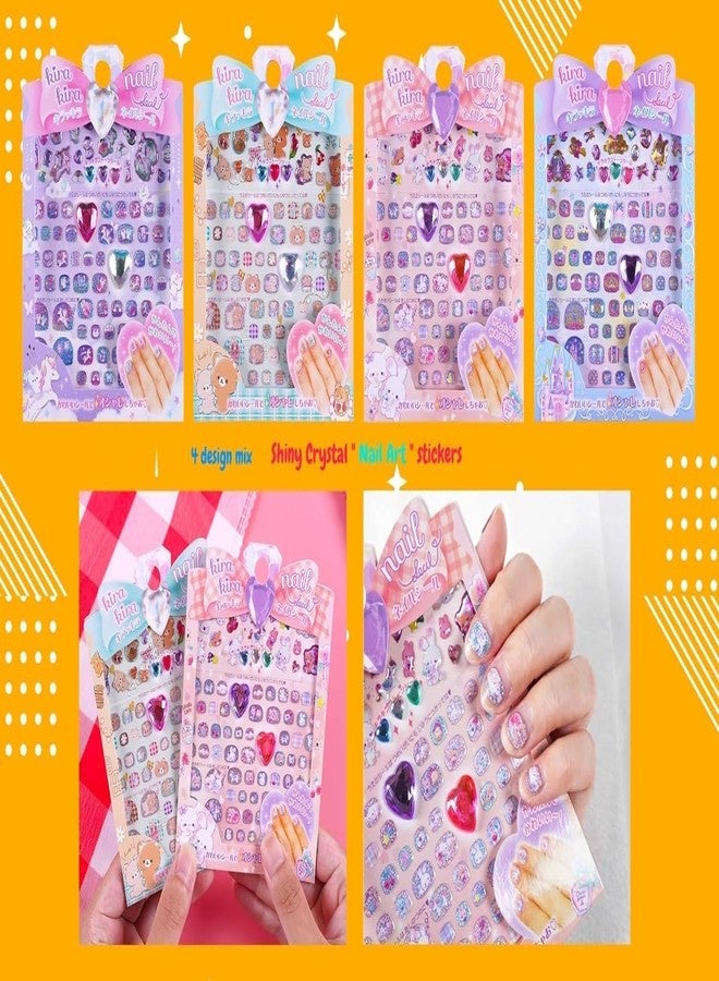 SID MAGIC Mystery Nail Art Sticker Set - Pack of 2 | Decorative Kawaii Nail Decals for Girls | Surprise Design Mix | Cute 3D Nail Stickers for Kids & Teens - Image 2