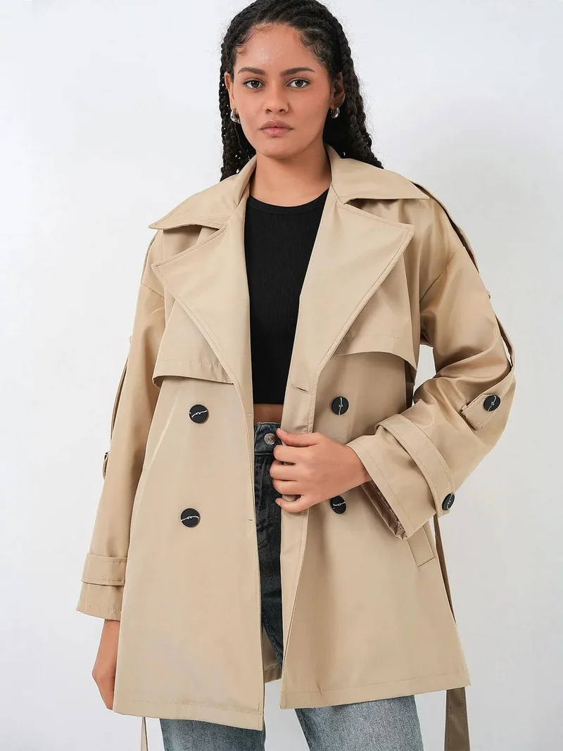 بيغ دارت BDART Double Breasted Buttoned Trench Coat