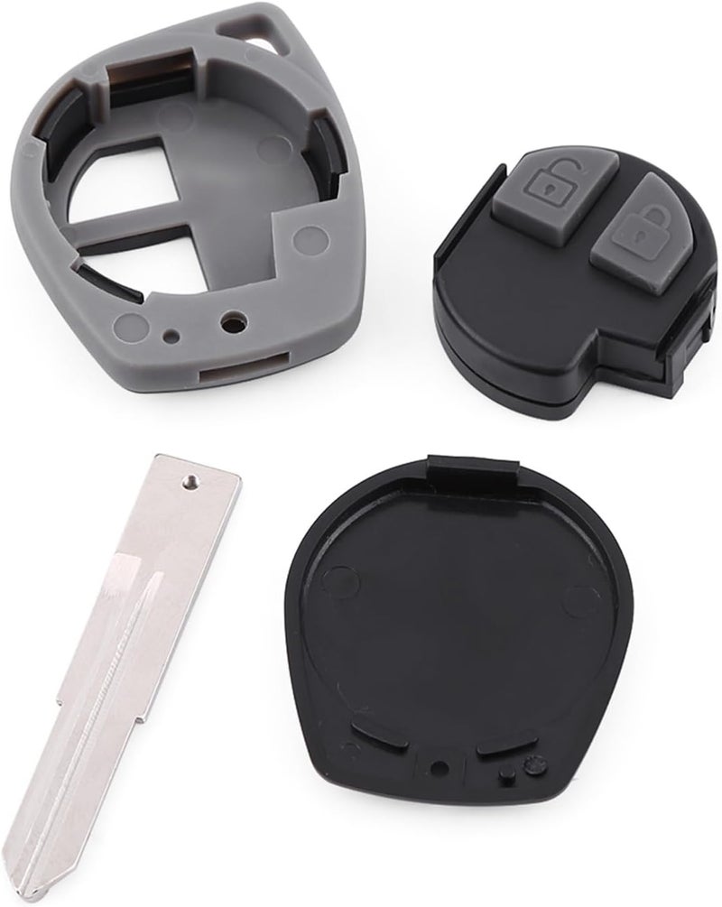 2 Buttons Remote Key Shell for , Best Replacement for Broken Key Case, Easy to Use, Sturdy, Long Lifespan, Made, Uncut Inside, Black, Fit Vitara, - Image 5