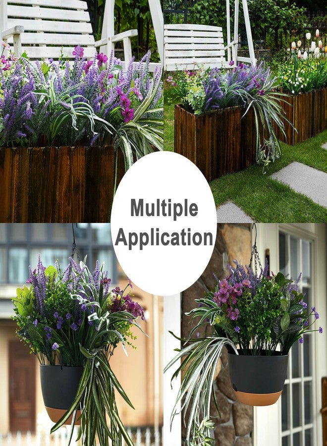 Partyjoy PARTY JOY 19 Bunches Fake Plants Outdoor, Fake Bushes UV Resistant Artificial Lavender Flowers Greenery Shrubs Faux Greenery for Outdoor Garden Patio Front Porch Yard Decor - Image 3