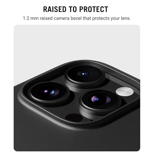 DailyObjects iPhone 16 Pro Max Stack Classic Magnetic Case Cover | Compatible with Magsafe | Camera & Body Protection | Shock/Scratch Proof| Dual Hybrid Protection | Wireless Charging - Carbon Black - Image 3