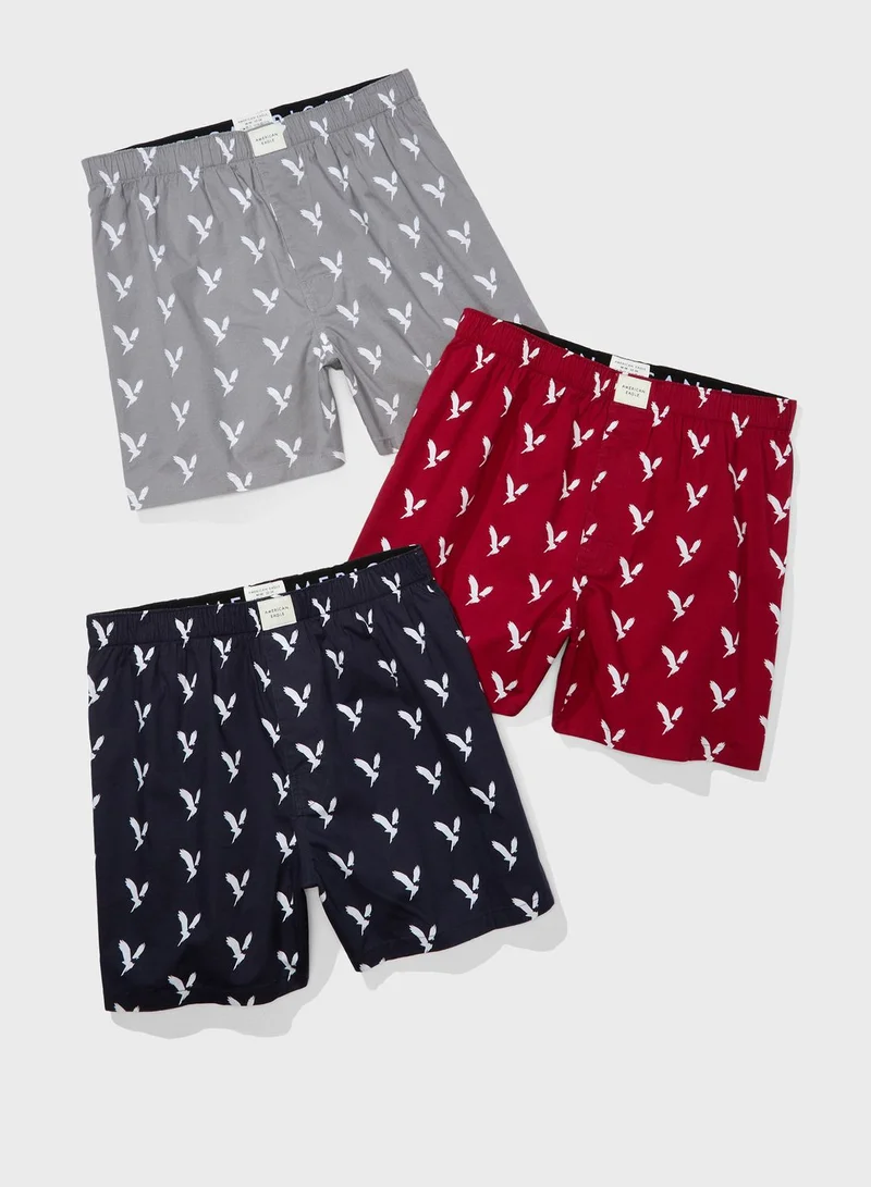 امريكان ايجل 3 Pack Logo Trunks