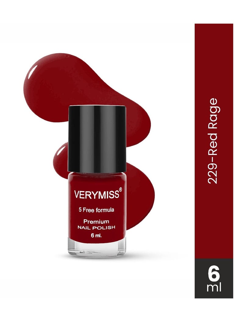 VERYMISS Verymiss Premium Nail Polish 6ml Red Rage  - Image 2