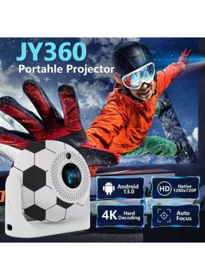 JAJEEK JY360 Mini 4K Smart Projector with Android 13, Auto Focus, WiFi, HD Resolution, Wireless Screen Mirroring & Built-In Speaker – Portable Home Theater for Movies, Gaming & Presentations - Image 5
