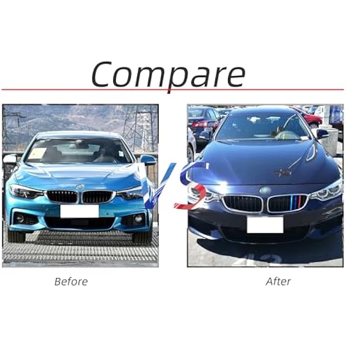 ريحني خطوط لون الشبك متوافقة مع ملحقات بي إم دبليو السلسلة الرابعة 20142019 F32 F33 F36 9Beam - Image 5