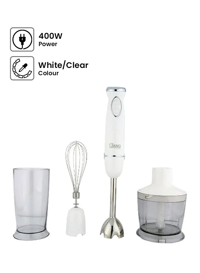 Jano 4 In 1 Electric Hand Blender E02419 White/Clear - Image 2