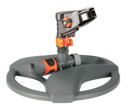 Gardena (38142) Classic Impulse Sprinkler on Weighted Sled Base. Include Original Gardena Quick Connect for Quick and Easy Attachment to Your Hose. - Image 1