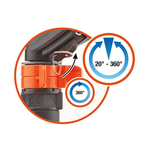 Gardena (38142) Classic Impulse Sprinkler on Weighted Sled Base. Include Original Gardena Quick Connect for Quick and Easy Attachment to Your Hose. - Image 3