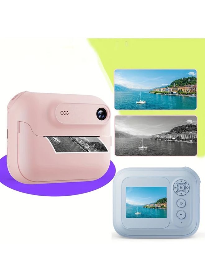 Instant Print Digital Camera Built In Photo Printer USB Powered Purple - Image 3