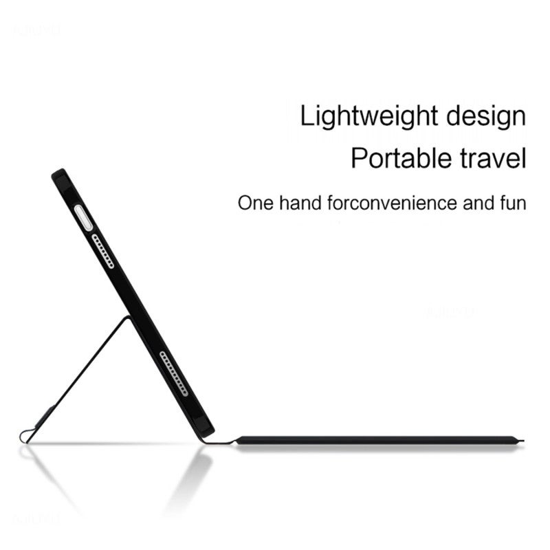 Backlit Keyboard: 11/10.9 Inches Multi-angle Adjustment Leather Case - Compact Lightweight Design Protective Case for iPad Users, Office And Home Use - Image 5