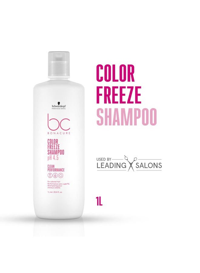 Schwarzkopf Bonacure Color Freeze Ph 4.5 Micellar Sulfate Free Shampoo, Fresh, 1000 ml - Image 2