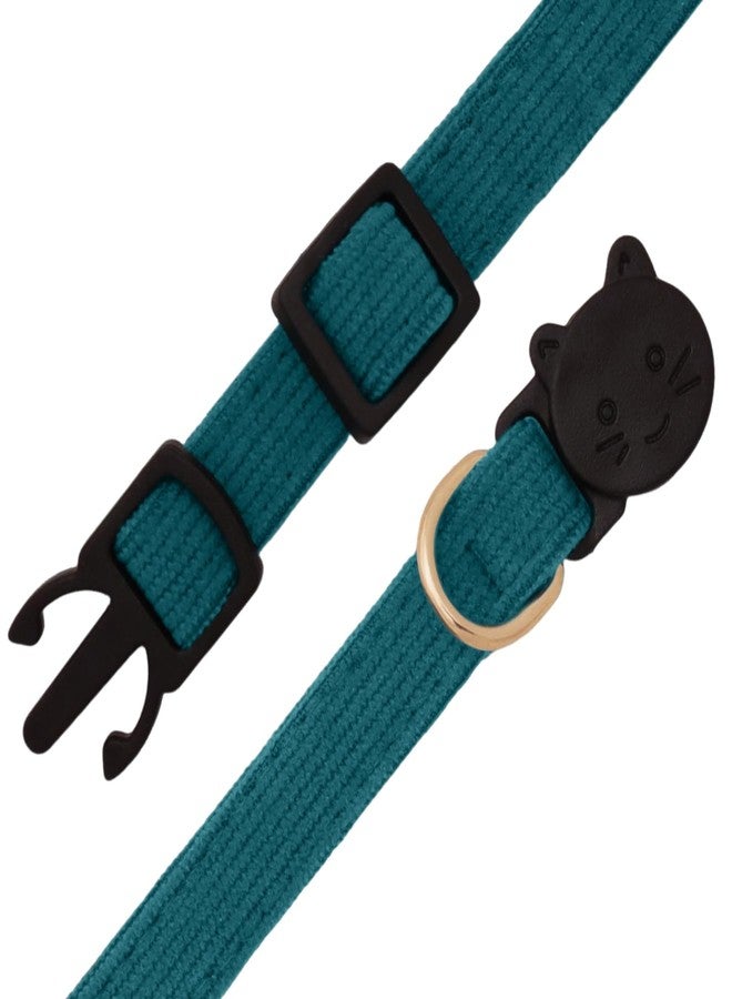 Sdfvsdg 2 Pack Soft Corduroy Cat Collars with Bow Tie Bell Adjustable Breakaway Clasp Cute Kitty Bowtie Collars for Cat Kitten - Image 3