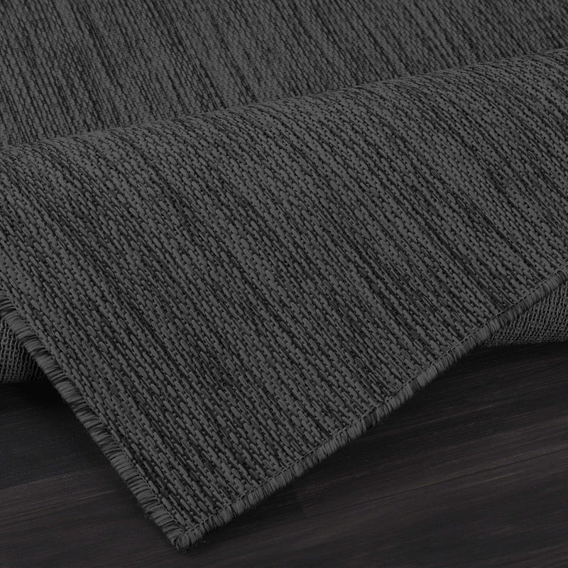 CAMILSON Outdoor Rug 8x10 Modern Area Rugs for Indoor and Outdoor Patios and Porches - Waterproof, Washable, Non-Shedding, Easy-to-Clean Outside Carpet (8 x 10, Solid - Dark Gray) - Image 4