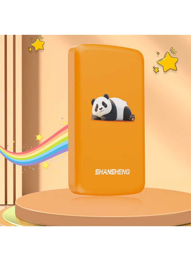 Shansheng P6 Mobile Hard Drive 2tb Vibrant Orange Hardware Encrypted Direct Connection To Apple 15/16 Phones, Mom's Disk, Android Tablet One-key Backup Photo Video Storage Gadget