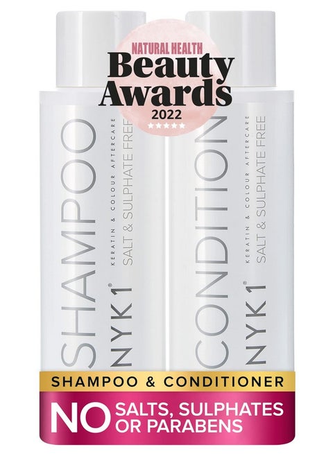 Salt Sulfate Free Shampoo And Conditioner Set For Color Treated Hair (2 X 16.9 Fl Oz) Nyk1 Shampoo For Color Treated Hair Extensions And Keratin Treatments Shampoo And Conditioner Set Sulfate Free