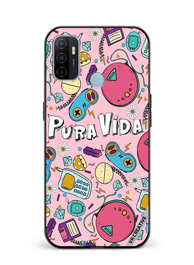 VR CREATIVE Protective Case Cover For Oppo A53 Pop Art Design Multicolour - Image 1