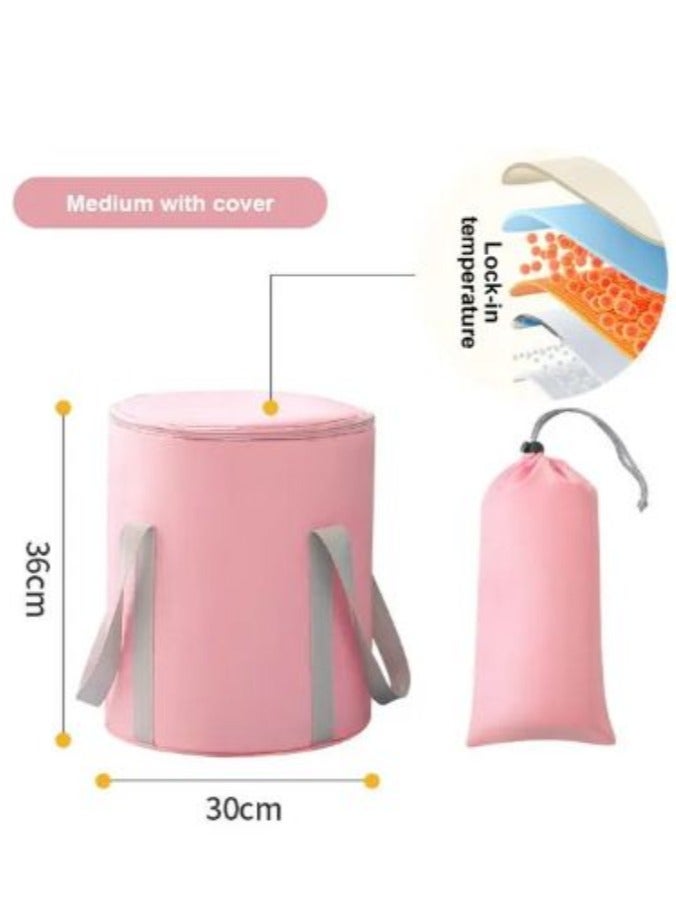AROAQ 1pc Portable Collapsible Foot Bath Basin with Handles Perfect for Soaking Feet Traveling Camping and Outdoor Activities - Image 1