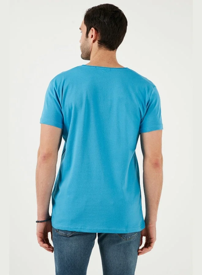 Buratti  Buratti Cotton Slim Fit V Neck Basic T Shirt Men's T SHIRT 5412001 for Men | Best Price UAE