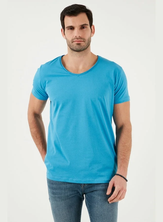 Buratti Cotton Slim Fit V Neck Basic T Shirt Men's T SHIRT 5412001