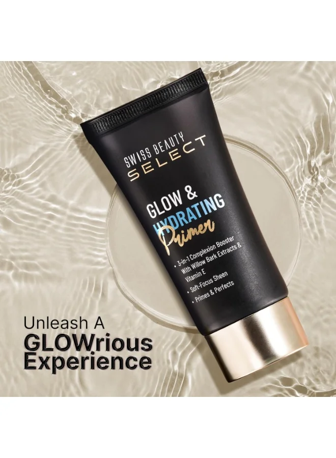 Swiss Beauty Swiss Beauty Select Glow & Hydrating Primer Enriched With Vitamin E & Witch Hazel Extract | 25ml