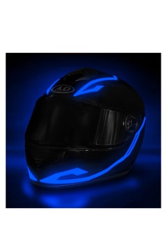 SYOSI Motorcycle Helmet Light, 3 Modes Driving EL Light Strips, Helmet Light Strip, Night Riding Signal Light Decoration Kit, Safety Alert Function, No Heat & No UV Rays, Suitable for Most Helmets  - Image 1