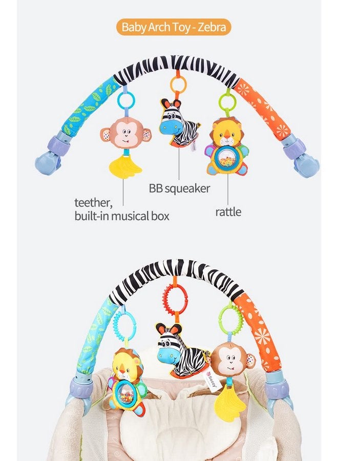 سوزي Sozzy: عربة أطفال حديثي الولادة، لعبة أطفال معلقة، قوس حمار وحشي، خشخيشات أطفال، ألعاب متحركة على شكل سرير أطفال، لعبة أطفال معلقة - Image 4