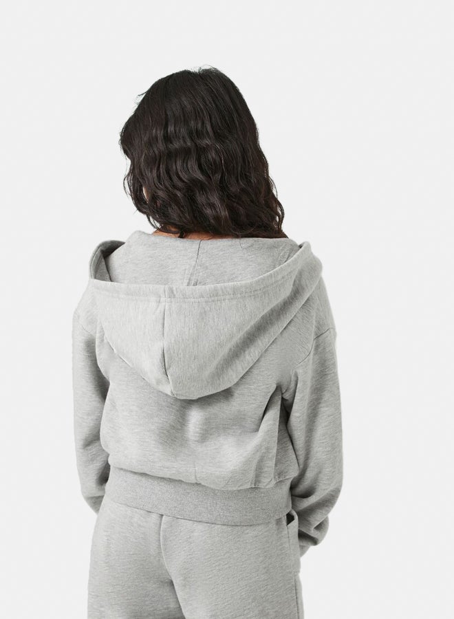 FOREVER 21 Girls Fleece Zip-Up Hoodie (Kids) - Image 3