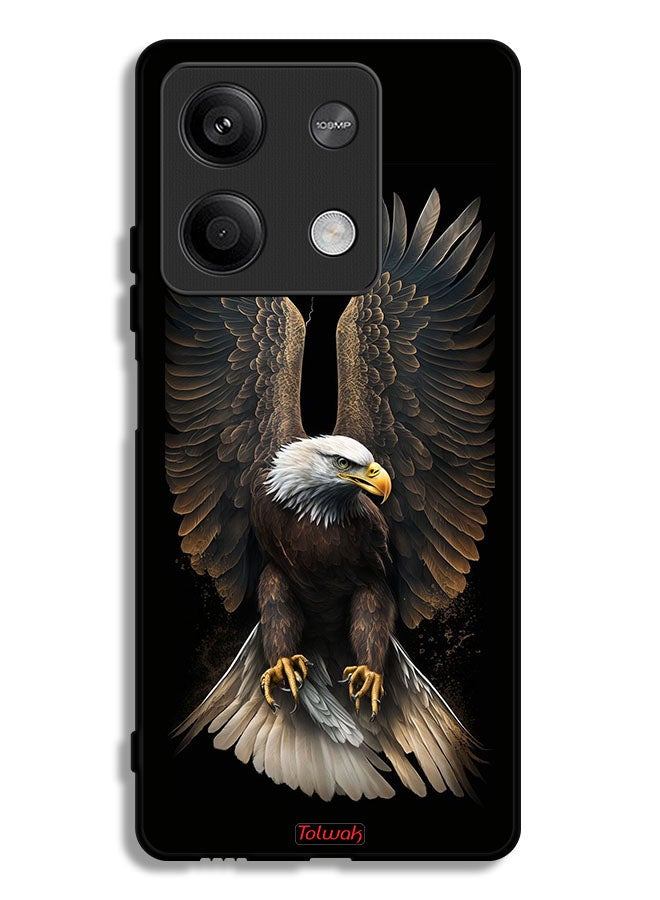 Tolwak Xiaomi Redmi Note 13 Protective Case Cover Eagle Spread Wings - Image 1