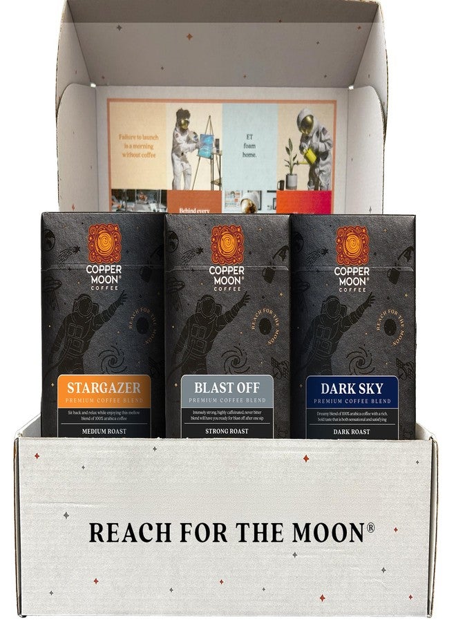 Copper Moon Single Serve Coffee Pods for Keurig K-Cup Brewers, Medium, Strong and Dark Roast, Variety Pack Gift Box with Stargazer, Blast Off and Dark Sky Blend, 36 Count - Image 3