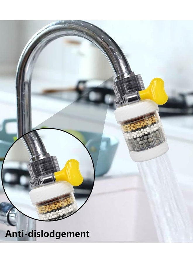 2 PCS Activated Carbon Kitchen Tap Filter, Removes Chlorine Fluoride Heavy Metals Hard Water Softener Water Sink Faucet Filter For Home Kitchen Bathroom Shower Hose - Image 5