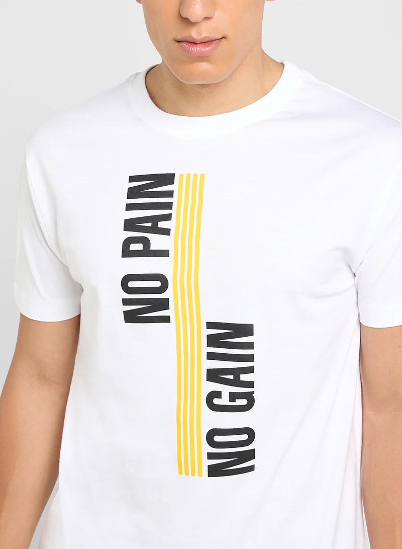 Seventy Five Basics Printed T-Shirt